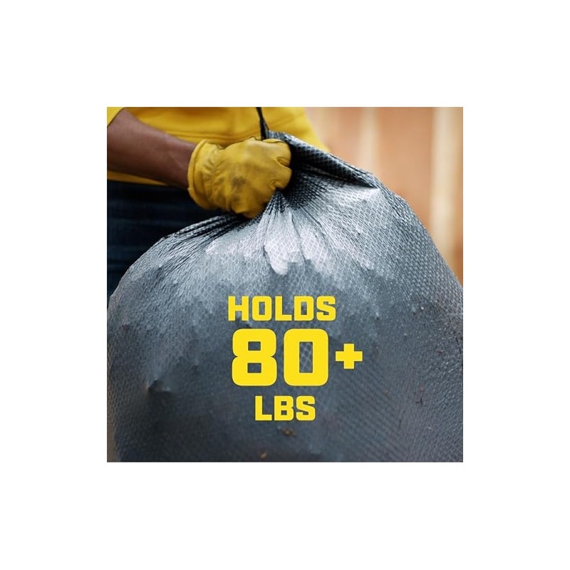 Glad Dual Defense Drawstring Large Trash Bags, 30 Gallon, 50