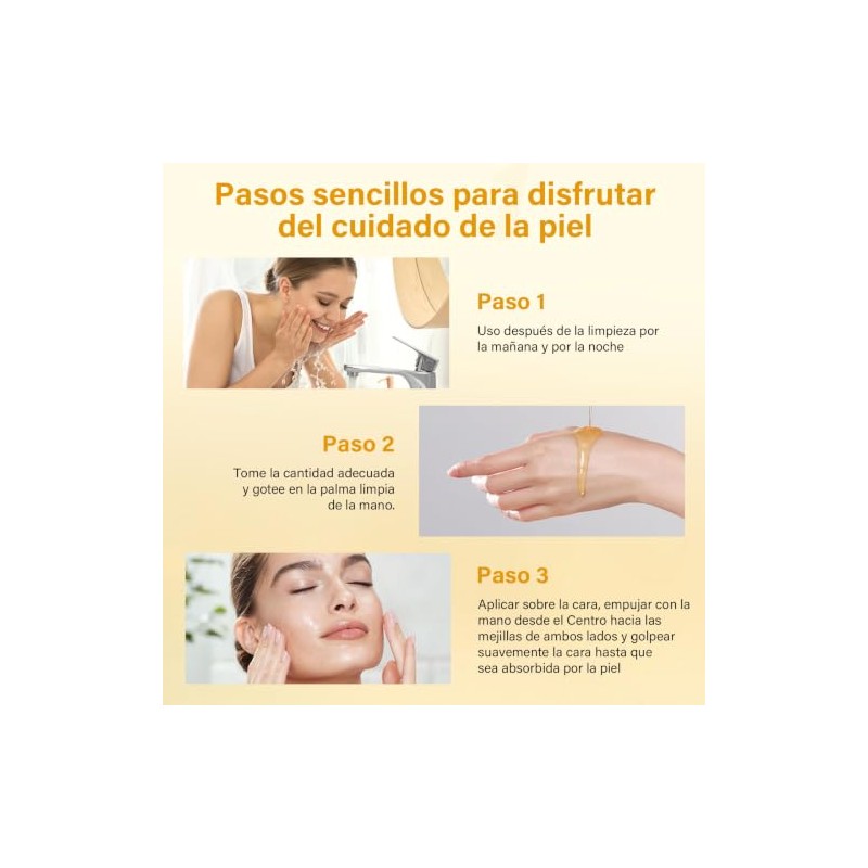 Sérum Facial Retinol 0.5% 30ml, Con Ácido Hialurónico y Péptidos