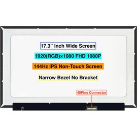 EM EMAJOR TECH New Screen Replacement for MSI GS75 Stealth 1920X1080 FHD 144Hz Non-Touch LCD LED Screen Display with Set of Tape and Tools