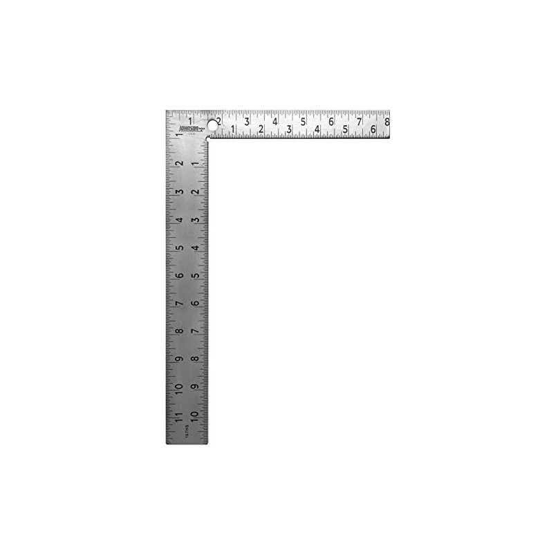 Johnson Level & Tool CS10 Professional Easy-Read Steel Carpenter Square,