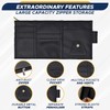 Soft Leather Sunglasses Case with Car Sun Visor Organizer, Auto