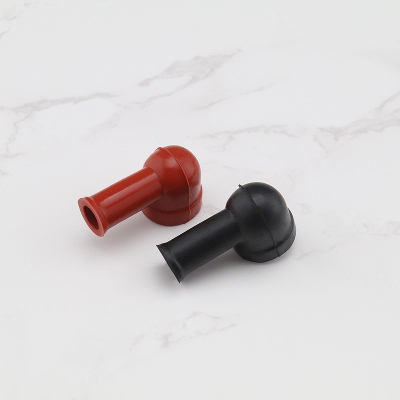 LT Easiyl 10pcs Battery Terminal Insulating Rubber Protector Cover Angled