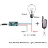 ZHOFONET DC12V Wireless Switch, 4-Way Wireless Remote Control Switch, DC