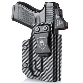 WARRIORLAND IWB Carbon Fiber Kydex Holster Optic Cut Compatible With Glock 17/19/19X/44/45 (GEN 3-5) & Glock 23/32 (Gen 3-4) TLR-7/7A/7X/8 HL-X G, Inside Waistband Conceal Carry, Adj. Cant & Retention