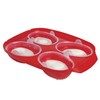Sistema Microwave Poacher for up to 4 Eggs, Red/Clear, 28.7