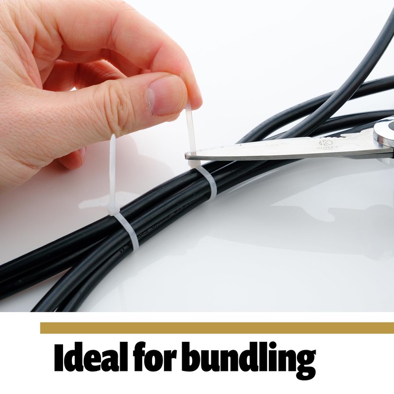 Wild Polar Premium Cable Ties - Clear/White & Black -