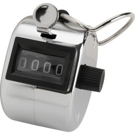 Sparco Tally Counter with Finger Ring, Silver (SPR24100)