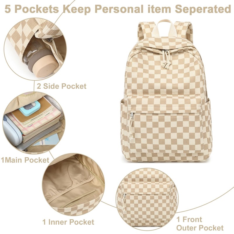 Bluboon Backpack for Girls Kids Preschool Backpack with Lunch Box