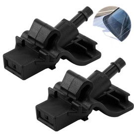 2-Pack Car Front Windshield Washer Jet 1902209 EB3B-17666-AA EB3B17666AA Jet Wiper Nozzles Replacement for Ford Ranger ix35 MK2 Mk4 2015 TKE Front Car Windscreen Cleaning Washer Nozzle (Black)