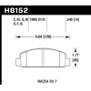 Hawk Performance HB152M.540 Black Motorsport Brake Pads