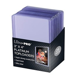 Ultra PRO Ultra Clear Platinum Toploader, 3 x 4-Inch (Pack of 25)