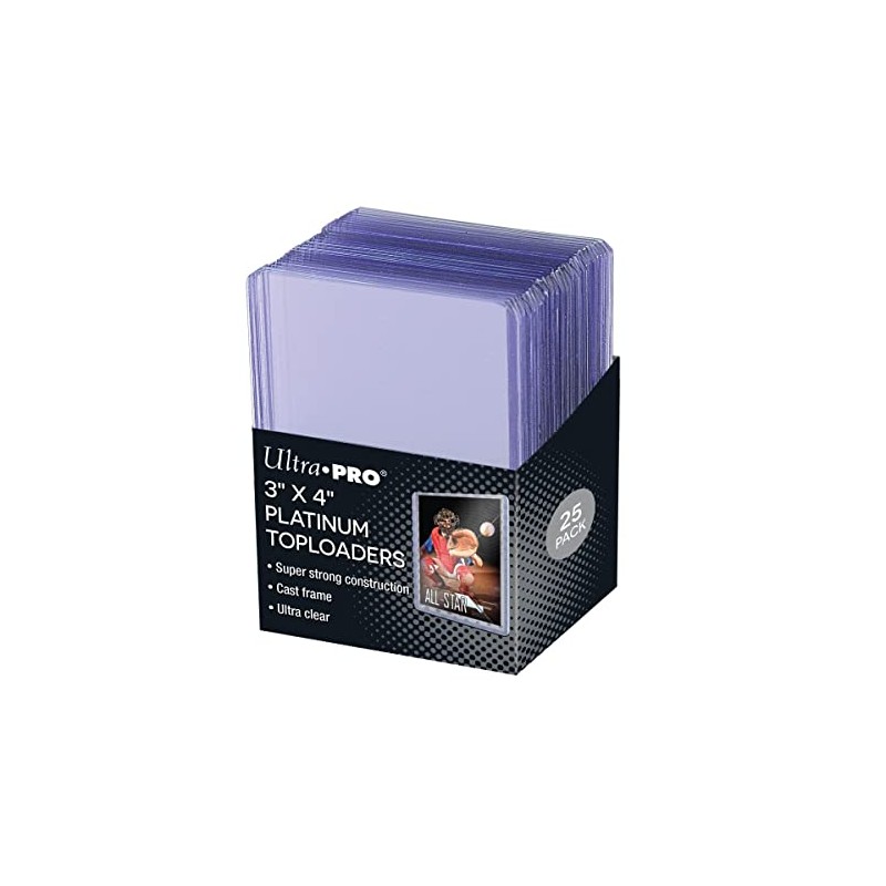 Ultra PRO Ultra Clear Platinum Toploader, 3 x 4-Inch (Pack