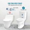 Double Flush Valve with Cable, Universal Cistern Filling Valve, Drain