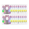 BeautyLeader 100PCS Nail Form Laser Pink Acrylic Nail Extension Sticker,