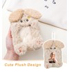 Photocard Holder Keychain, 2PCS Cartoon Plush Korean Style Id Card