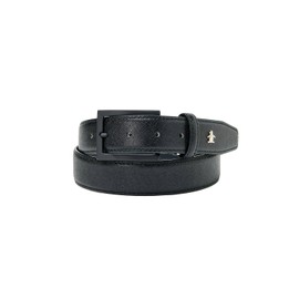 Muning Wear MG5SBL00M Men's Golf Belt, Made in Japan, LWG Leather, Original Buckle, 1.4 inches (35 mm), Maximum Length 41.3 inches (105 cm), BK00 (Black)