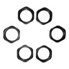 5/8“-24 Thread Jam Nut (5/8 Black -6 Pieces)
