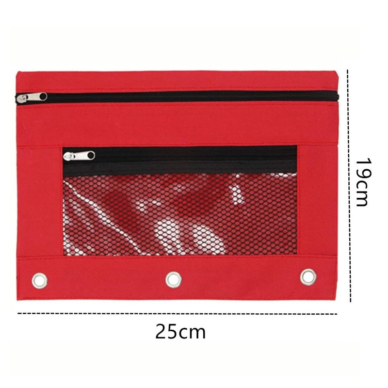 Wanfoou Pencil Pouch 3 Ring 8 Pack Pencil Pouch for