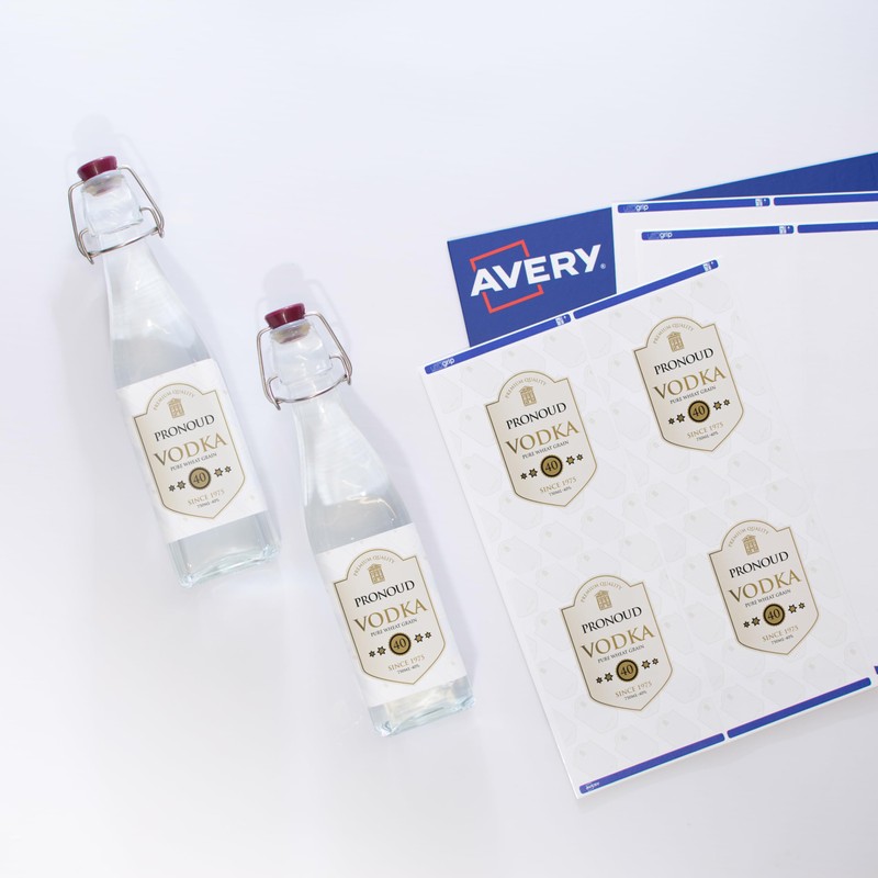 Avery Bonus Pack of Labels, Laser Printer, White Blank A4