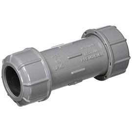 SANEI T940-25 PVC Pipe Union, Tightening Connection, Temporary Repair and Buring, Length 5.2 inches (133 mm)