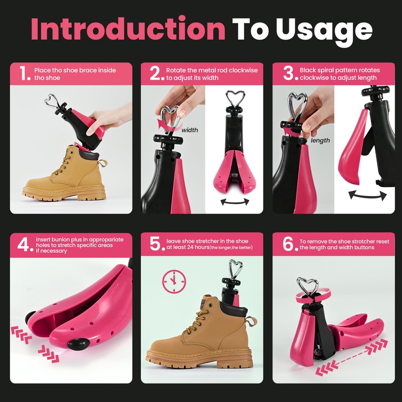 Shoe Stretcher For Women Men,Boot Stretcher Women Men,Shoe Expander Widener