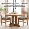 Wellsin Chair Cushions for Dining Chairs, Non-Slip Kitchen Chair Pads