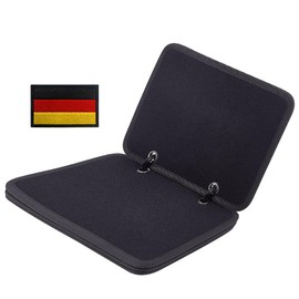 4 in 1 Tactical Military Patch Collecting Albums, 4 Sheets Patches Badge Display Book Airsoft Combat Morale Patch Holder Plate Hooded Plate for Patch Display Badge Collections