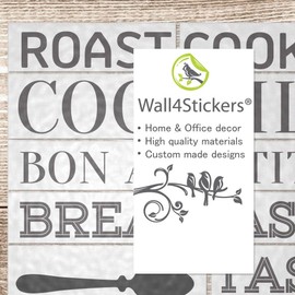 Kitchen Wall Sticker Quote Motivational Lettering Home Wall Decor Vinyl Decal Mural Art Interior Design Living Room Stickers transfers Quotes Family Stencils Decoration Positive Removable Word