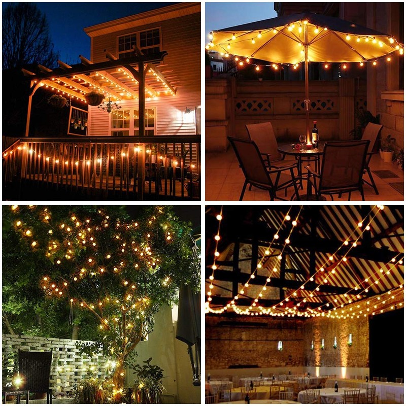 Metaku Globe String Lights Fairy Lights Battery Operated 16.4ft 50LED