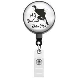 BEKECH Twilight Inspired Retractable Badge Holder As If You Could Outrun Me Twilight Fans Gifts Edward's Girl Gifts (As If You Could Outrun Me)