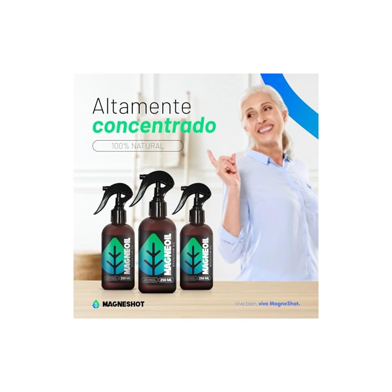 Magneshot | MagneOil Aceite de Magnesio puro de Zechstein -
