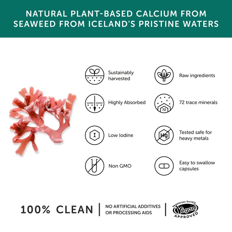 Calcium – Together Health – Seaweed-Based Calcium – 72 Trace