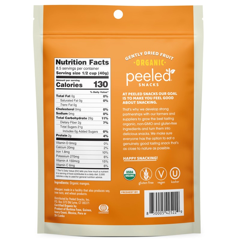Peeled Snacks Organic Dried Fruit – Healthy, Vegan Snacks for