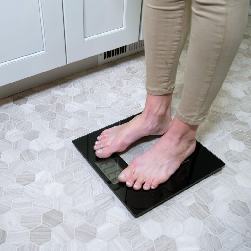 Talking Digital Scale Extra Wide Glass - Accurate Visual &