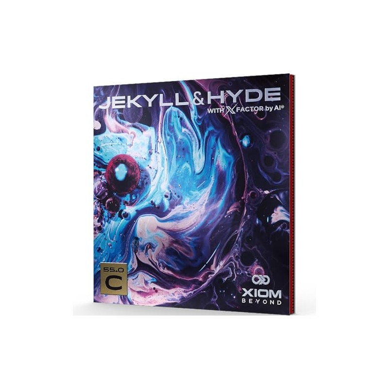 XIOM 850037 Table Tennis Rubber, Soft Backing, Jekyll & Hyde