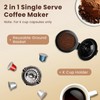 Hot & Iced Coffee Maker 2 in 1 Single Serve