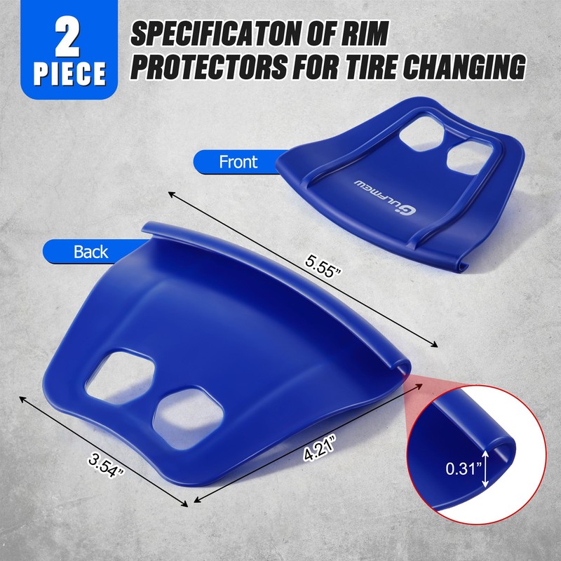 Gulfmew Motorcycle Tire Changing Tool Kit, Double Hole, Blue &