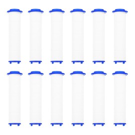 sourcing map 12 Pcs Shower Head Filter 3.3 Inch PP Cotton Filter Cartridge Replacement High-Pressure Handheld Fan Shower Jet Sets