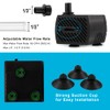 PULACO 95GPH 5W Mini Submersible Water Pump for Aquarium Fish