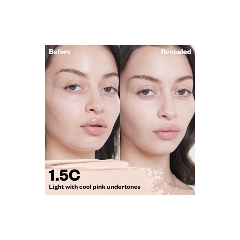 Kosas- Corrector Mini Revealer maquillaje de cobertura media, oculta ojeras