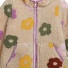 Osh Kosh B'Gosh Girls Reversible Sherpa-to-Puffer Hooded Jacket, Floral, 5/6