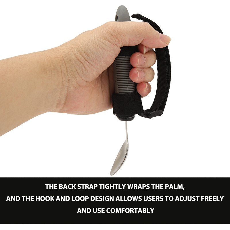 Eating Aids Spoon Stainless Steel Antislip Easy to Grip Adaptive
