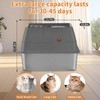 Stainless Steel Litter Box with Lid, XL Extra Large Enclosed