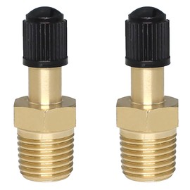 Bxian 2PCS 1/4 inch NPT Brass Canister Valve with Lid Pressure Vessel Tanker Valves for Air Compressor Tank