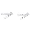 Leliafleury 2Pcs 360 Degree Rotatable Pivot Hinge 65 x 22mm