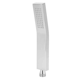 Walfront Handheld Shower Head, G1/2 in Thread Chrome Electroplating High Pressure Brass Single Function Handheld Showerhead for Bathroom, Shower Head