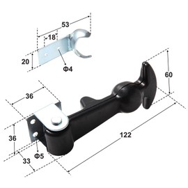 LXJZCP Premium Rubber Hasp with Plunger for RV Battery Box Strap, Tool Box Latch,Tool Room Latch,The Utility Room Latch,Pet House Latch - Secure and Durable(2pk)…