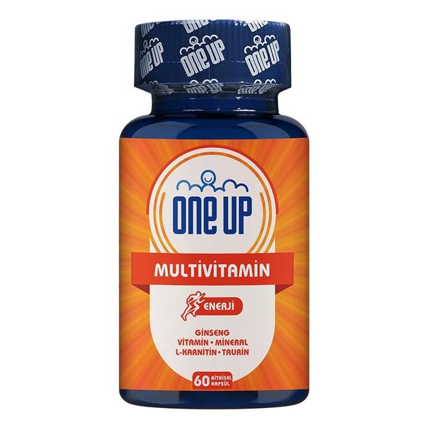 One Up Multivitamin 60 Kapsül AROMASIZ Renkli