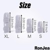 RonJea Lightweight Finger Splint, 4 Graduated Finger Braces Support for