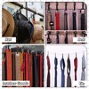 Geelin 100 Pack Belt Hanger Black Plastic Belt Hangers, Tie
